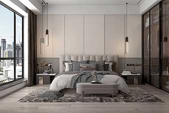 信阳现代风格-卧室