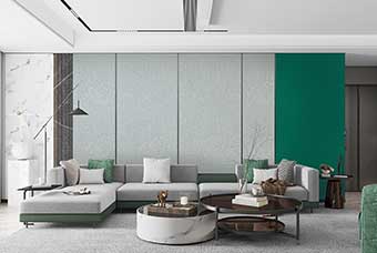 信阳轻奢风格-客厅