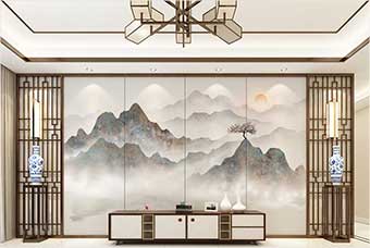 信阳森佰汇航空纤维（山水画系列）